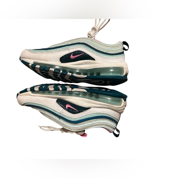 Nike air max 97 white teal and pink 4.5 youth - Picture 4 of 6